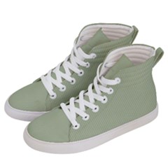 Background Pattern Green Men s Hi-top Skate Sneakers