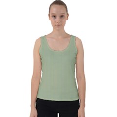 Background Pattern Green Velvet Tank Top