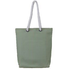 Background Pattern Green Full Print Rope Handle Tote (small)