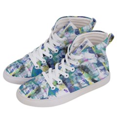 Background Color Circle Pattern Women s Hi-top Skate Sneakers by Sapixe