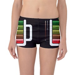 Black Energy Battery Life Boyleg Bikini Bottoms by Sapixe