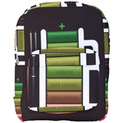 Black Energy Battery Life Full Print Backpack by Sapixe