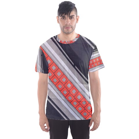 Bed Linen Microfibre Pattern Men s Sports Mesh Tee by Sapixe