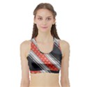 Bed Linen Microfibre Pattern Sports Bra with Border View1