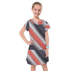 Bed Linen Microfibre Pattern Kids  Drop Waist Dress by Sapixe