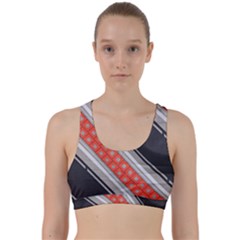 Bed Linen Microfibre Pattern Back Weave Sports Bra by Sapixe