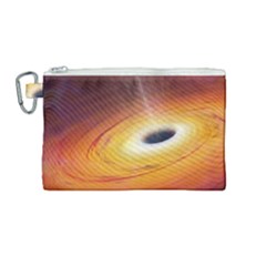 Black Hole Canvas Cosmetic Bag (medium)