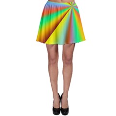 Burst Radial Shine Sunburst Sun Skater Skirt by Sapixe