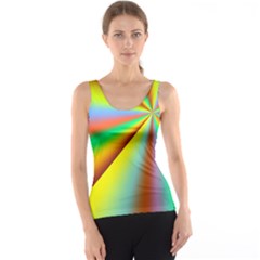 Burst Radial Shine Sunburst Sun Tank Top by Sapixe