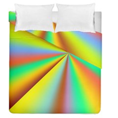 Burst Radial Shine Sunburst Sun Duvet Cover Double Side (queen Size) by Sapixe