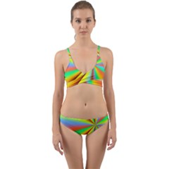 Burst Radial Shine Sunburst Sun Wrap Around Bikini Set by Sapixe