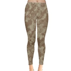 Camouflage Tarn Texture Pattern Leggings  by Sapixe