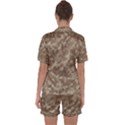 Camouflage Tarn Texture Pattern Satin Short Sleeve Pyjamas Set View2