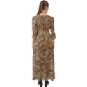 Camouflage Tarn Texture Pattern Button Up Boho Maxi Dress View2