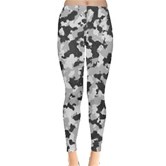 Camouflage Tarn Texture Pattern Leggings  by Sapixe