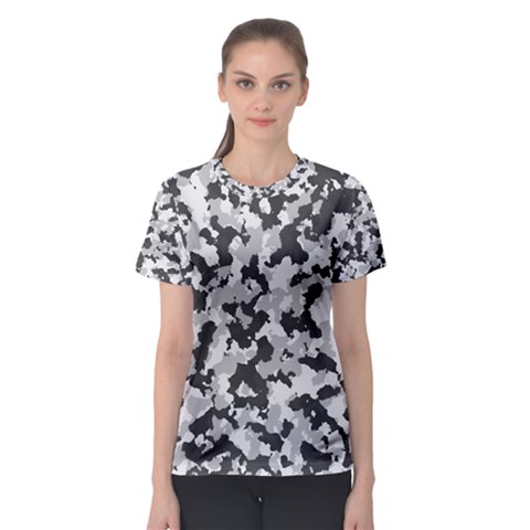 Camouflage Tarn Texture Pattern Women s Sport Mesh Tee by Sapixe