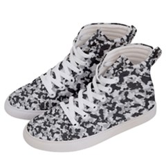 Camouflage Tarn Texture Pattern Women s Hi-top Skate Sneakers by Sapixe