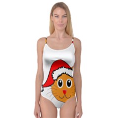 Cat Christmas Cartoon Clip Art Camisole Leotard  by Sapixe