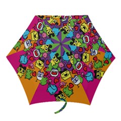 Cartoon Pattern Mini Folding Umbrellas by Sapixe