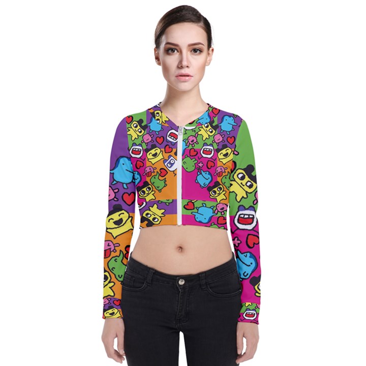 Cartoon Pattern Bomber Jacket