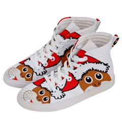 Child Of Artemis Christmas Animal Clipart Men s Hi-top Skate Sneakers by Sapixe