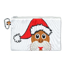 Child Of Artemis Christmas Animal Clipart Canvas Cosmetic Bag (large) by Sapixe