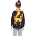 Celebration Night Sky With Fireworks In Various Colors Kid s Hooded Puffer Vest View2