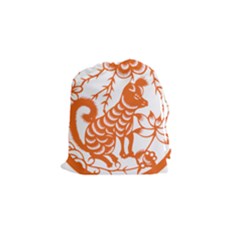 Chinese Zodiac Dog Drawstring Pouches (small)  by Sapixe