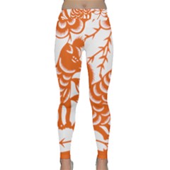 Chinese Zodiac Dog Classic Yoga Leggings by Sapixe