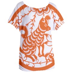 Chinese Zodiac Dog Women s Oversized Tee by Sapixe