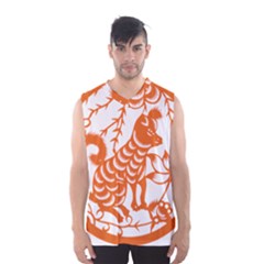 Chinese Zodiac Dog Men s Basketball Tank Top by Sapixe