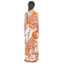 Chinese Zodiac Dog Empire Waist Maxi Dress View2