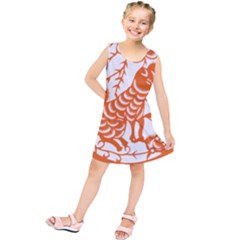 Chinese Zodiac Dog Kids  Tunic Dress by Sapixe