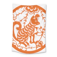 Chinese Zodiac Dog Small Tapestry by Sapixe