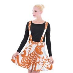 Chinese Zodiac Dog Suspender Skater Skirt by Sapixe