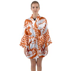 Chinese Zodiac Dog Long Sleeve Kimono Robe by Sapixe