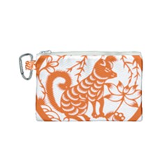 Chinese Zodiac Dog Canvas Cosmetic Bag (small)