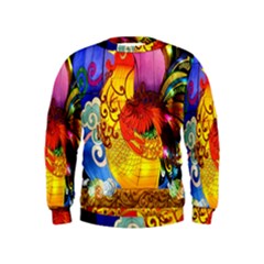 Chinese Zodiac Signs Kids  Sweatshirt by Sapixe