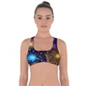 Celebration Fireworks In Red Blue Yellow And Green Color Got No Strings Sports Bra View1