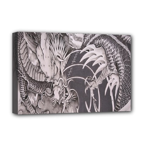 Chinese Dragon Tattoo Deluxe Canvas 18  X 12   by Sapixe