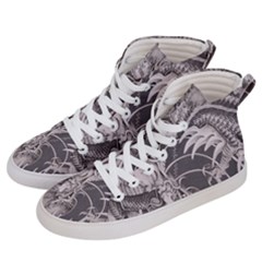 Chinese Dragon Tattoo Men s Hi-top Skate Sneakers by Sapixe