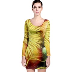 Celebration Colorful Fireworks Beautiful Long Sleeve Bodycon Dress by Sapixe