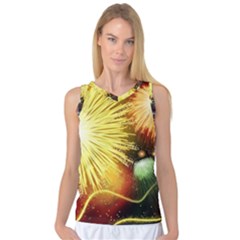 Celebration Colorful Fireworks Beautiful Women s Basketball Tank Top by Sapixe