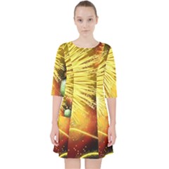 Celebration Colorful Fireworks Beautiful Pocket Dress by Sapixe