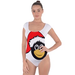 Christmas Animal Clip Art Short Sleeve Leotard  by Sapixe