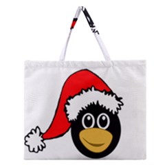 Christmas Animal Clip Art Zipper Large Tote Bag by Sapixe