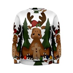 Christmas Moose Women s Sweatshirt