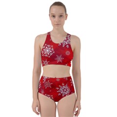 Christmas Pattern Racer Back Bikini Set by Sapixe