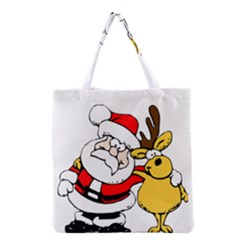 Christmas Santa Claus Grocery Tote Bag by Sapixe