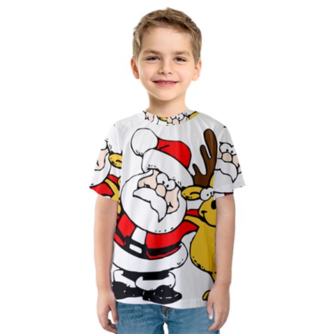 Christmas Santa Claus Kids  Sport Mesh Tee by Sapixe